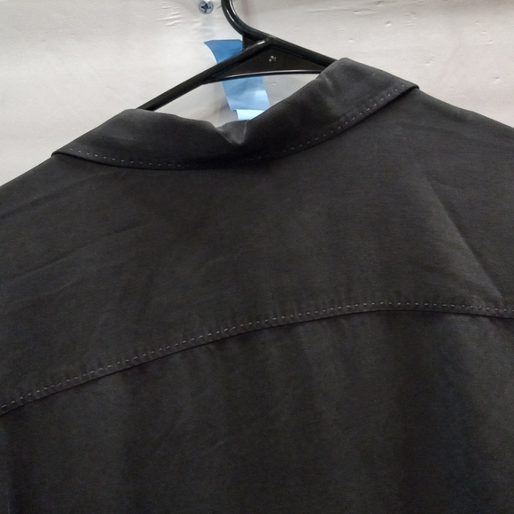 Tommy Bahama 100% Silk Original Fit Black XL Button Down Short Sleeves Shirt - Picture 6 of 16